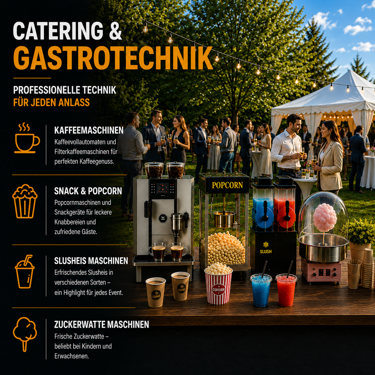 Catering und Gastrotechnik für Veranstaltungen in Berlin